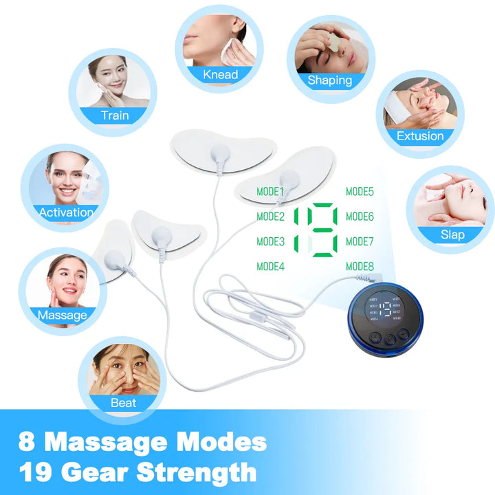 FACIAL MASSAGER WITH MUSCLE STIMULATOR