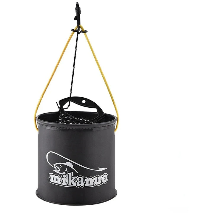 FISHING BUCKET FOR LIVE BAIT AND ROPE