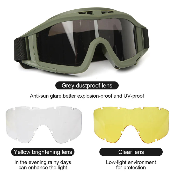 TACTICAL GLASSES FOR AIRSOFT