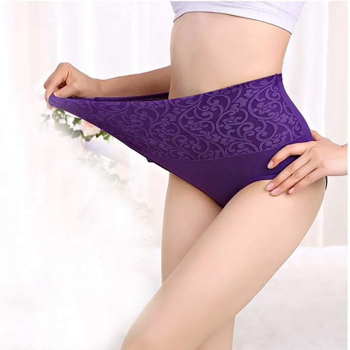 3 PCS OF HIGH WAIST PANTIES - PLUS SIZE