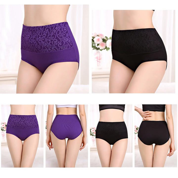 3 PCS OF HIGH WAIST PANTIES - PLUS SIZE