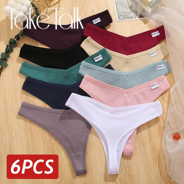 6 HIGH-WAISTED AND COMFORTABLE PANTIES