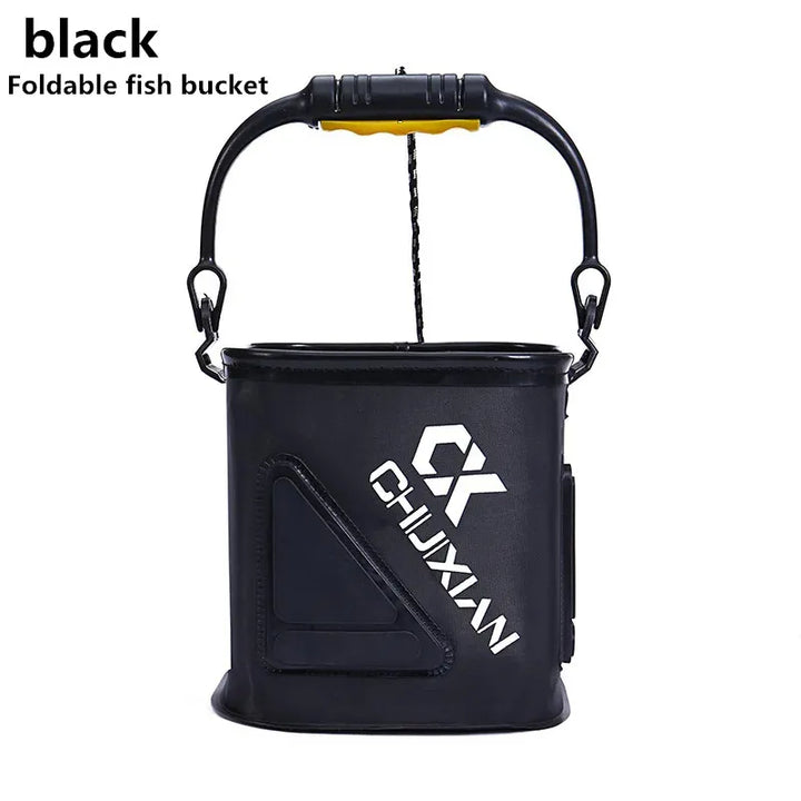 FISHING BUCKET FOR LIVE BAIT AND ROPE