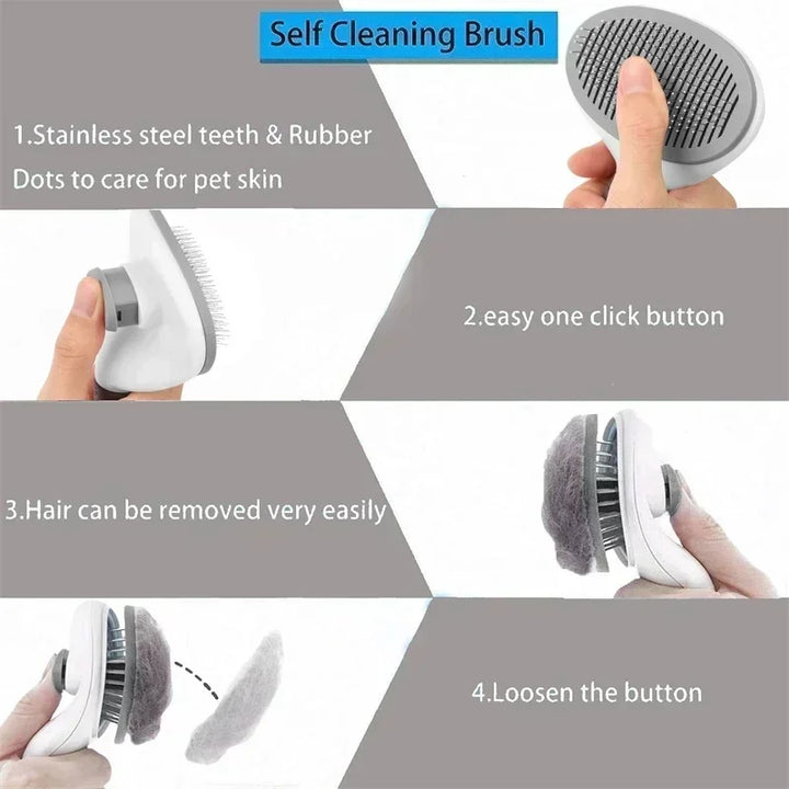 DOG AND CAT HAIR REMOVAL BRUSH