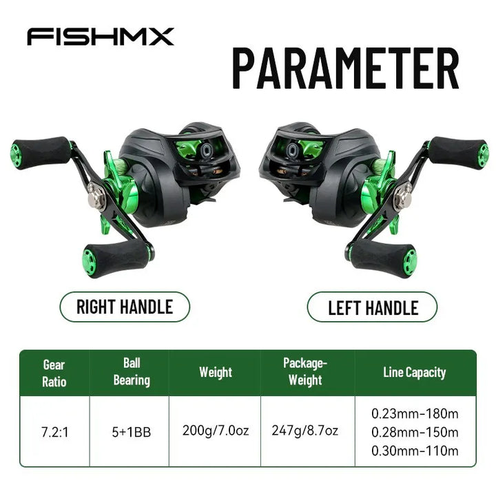 FISHING REEL - 7 SMOOTH BEARINGS FOR CASTING AND ACCURACY